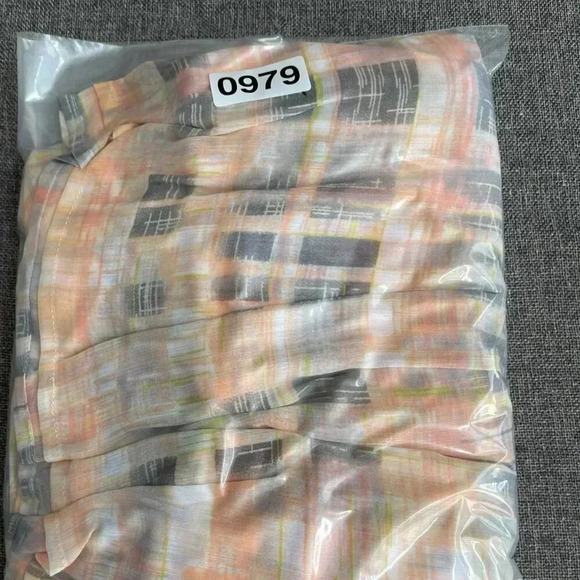 NWT Maurices Women's Maxi Dress Size L Pink Plaid Flowy Strapless - Picture 8 of 8